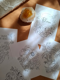 Creative Coloring Ritual Cards | Digital Download
