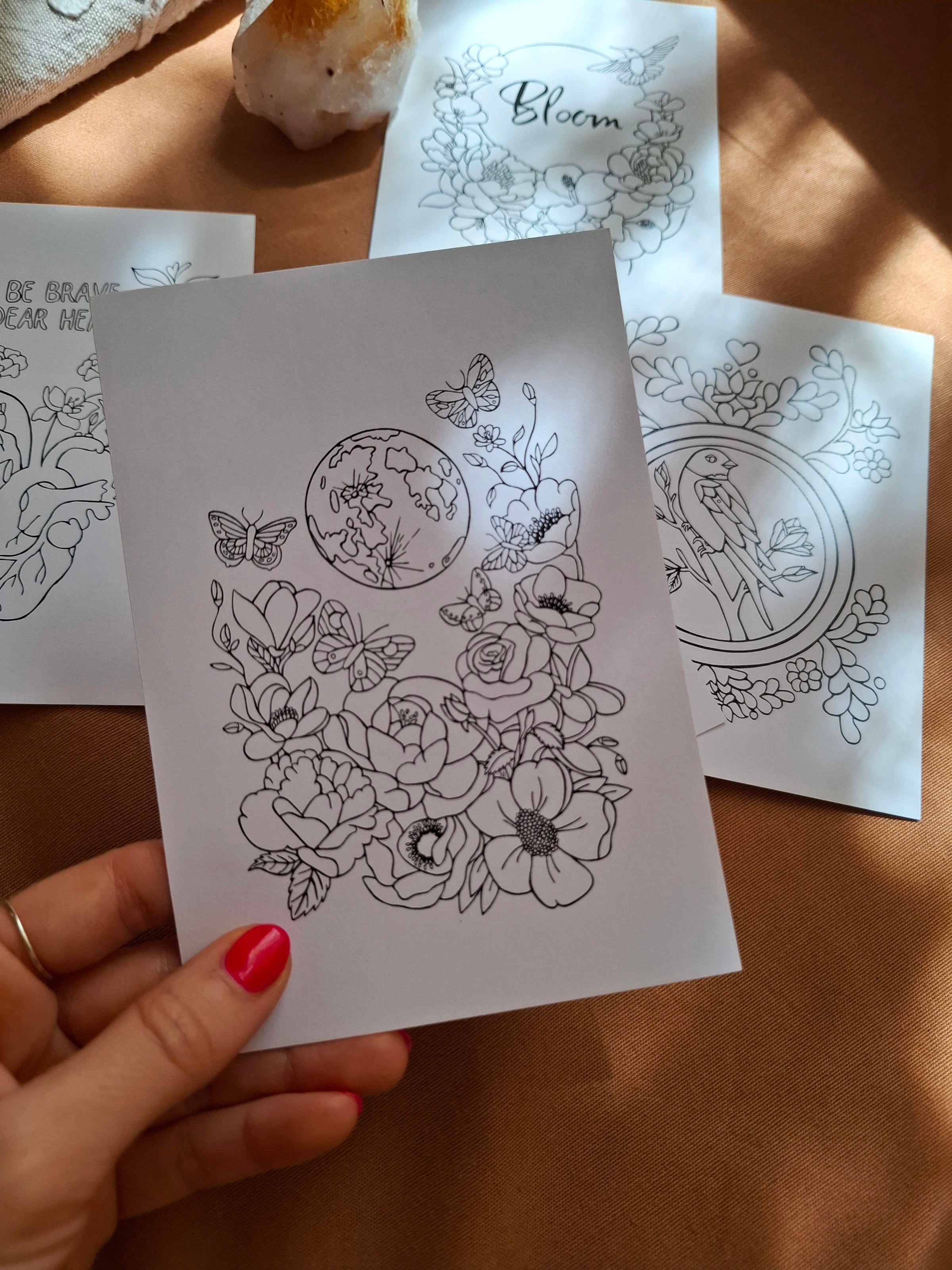 Creative Coloring Ritual Cards | Digital Download