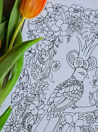 Guardian of Paradise – Sanctuary Coloring Ritual | Digital Download