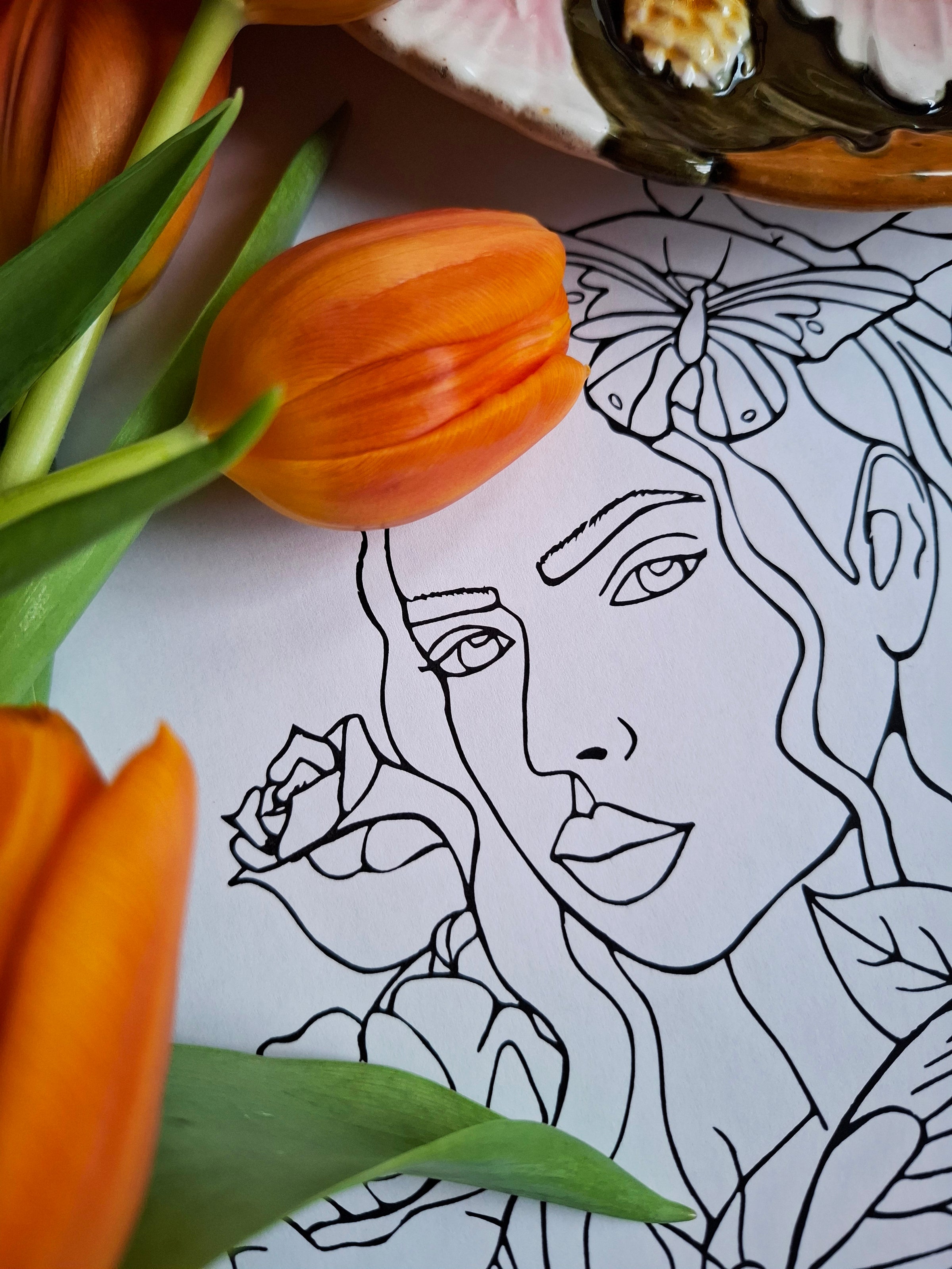 Her Garden – Reconnection Coloring Ritual | Digital Download
