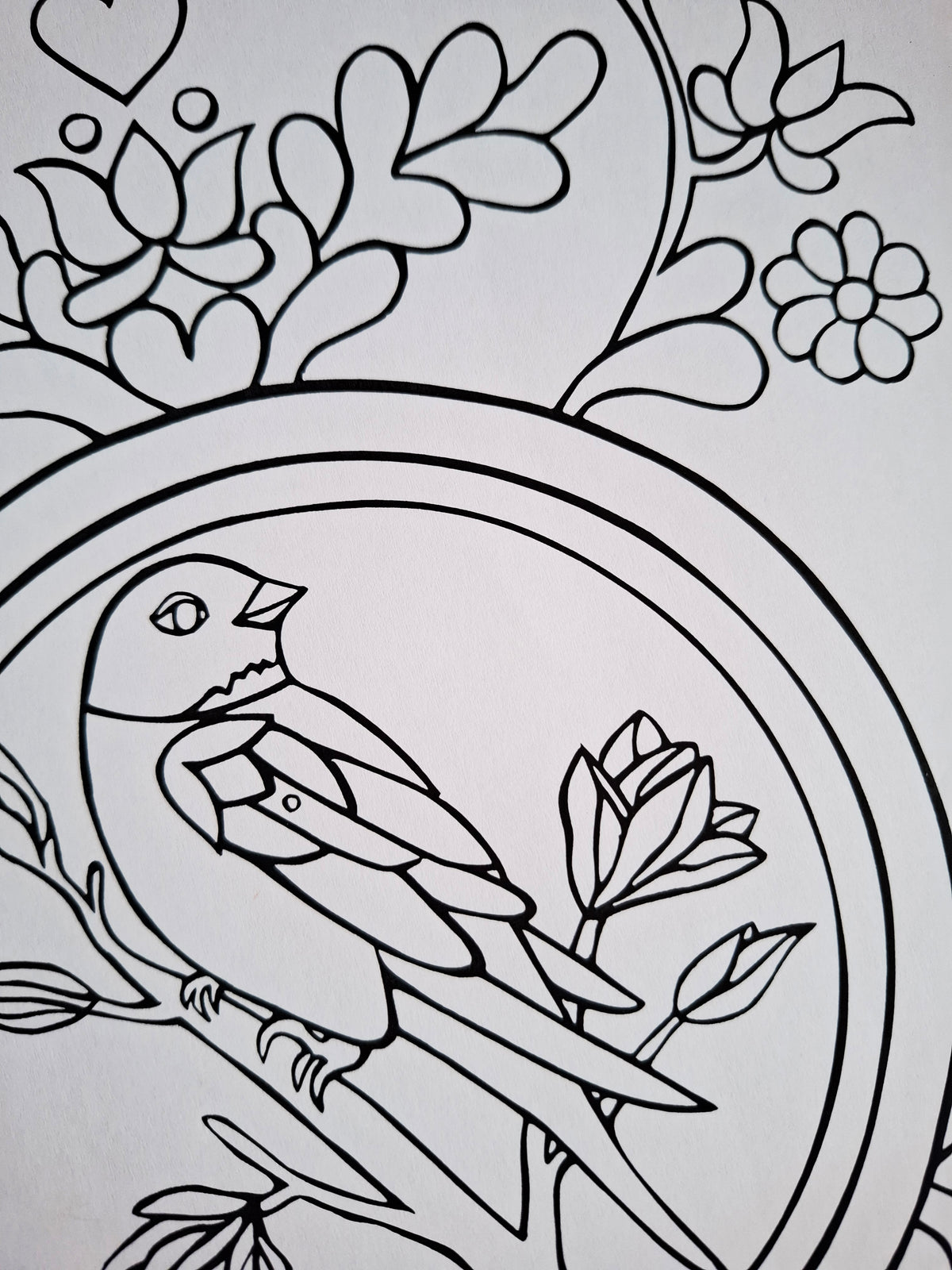 In the Mirror – Reflection Coloring Ritual | Digital Download