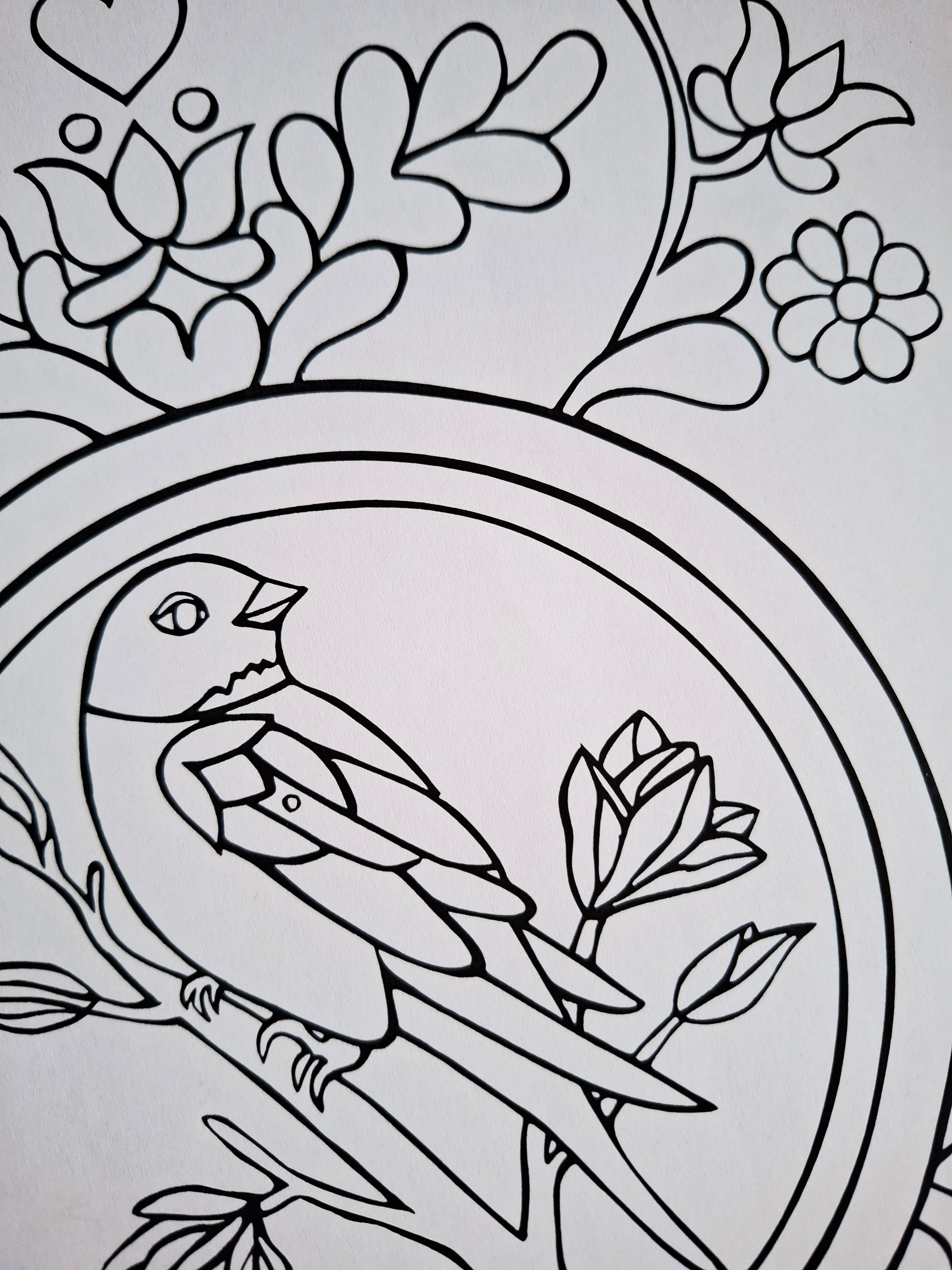 In the Mirror – Reflection Coloring Ritual | Digital Download