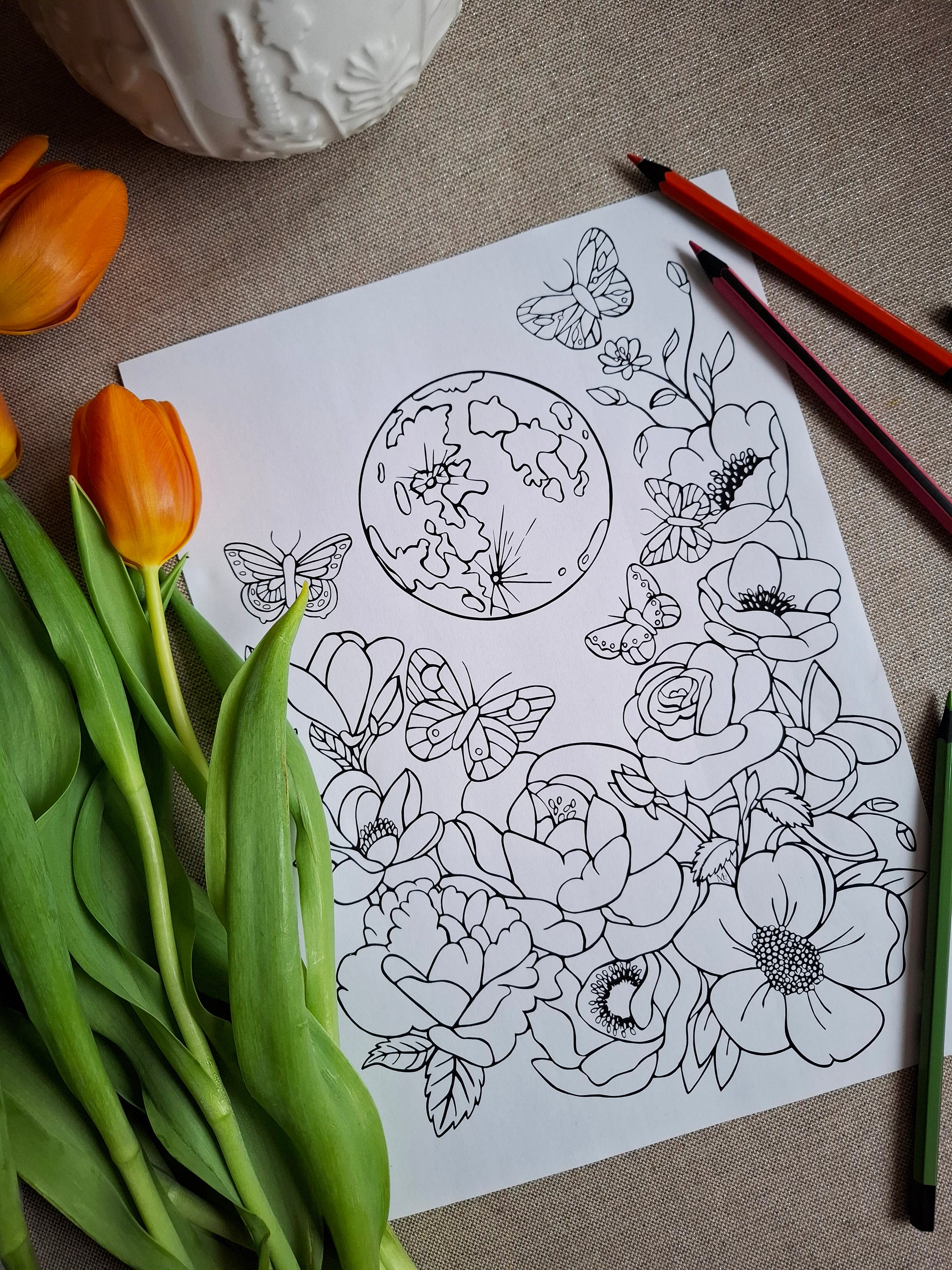 Misterio de la Luna – Inner Cycles Coloring Ritual | Digital Download