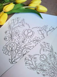 Ornament of the Heart (Set of 2) – Connection Coloring Ritual | Digital Download