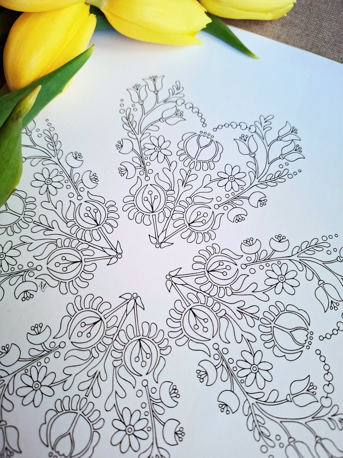 Ornament of the Heart (Set of 2) – Connection Coloring Ritual | Digital Download