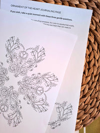Ornament of the Heart (Set of 2) – Connection Coloring Ritual | Digital Download