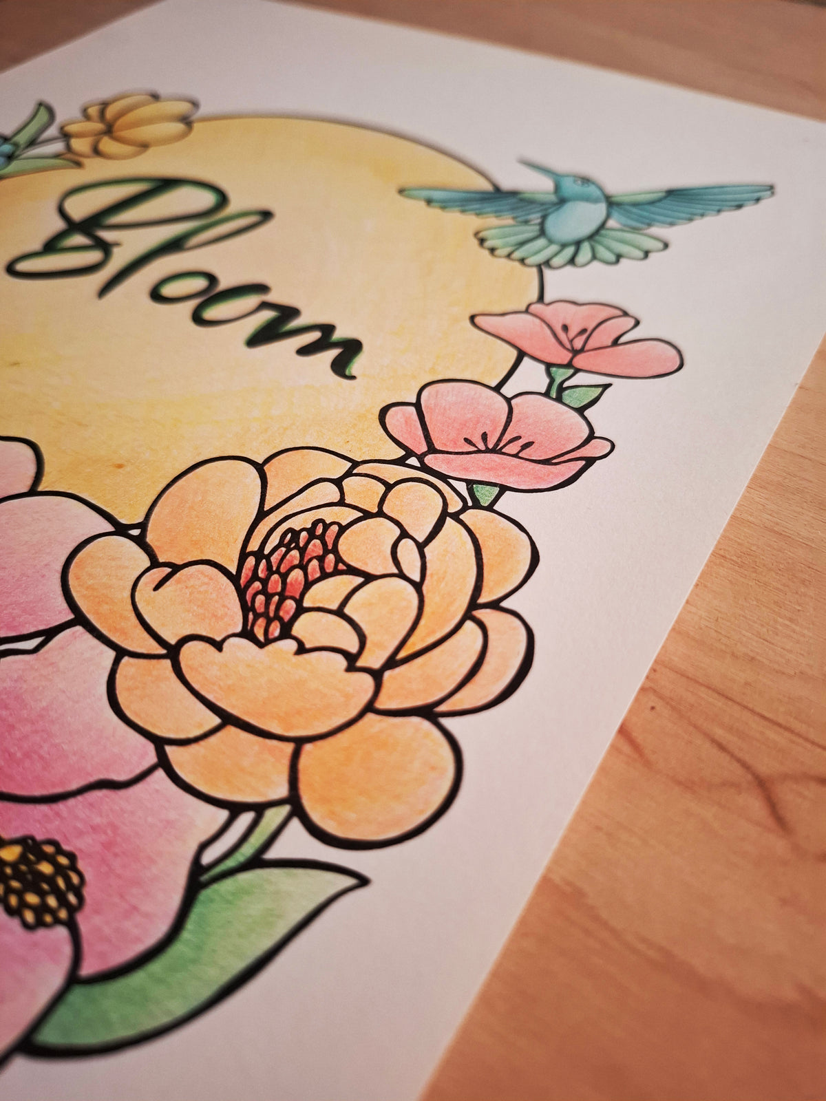 Circle of Bloom – Quiet Affirmations Coloring Ritual | Digital Download