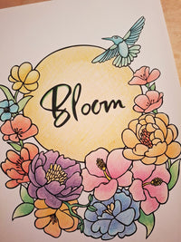 Circle of Bloom – Quiet Affirmations Coloring Ritual | Digital Download
