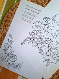 Her Garden – Reconnection Coloring Ritual | Digital Download
