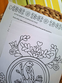 In the Mirror – Reflection Coloring Ritual | Digital Download