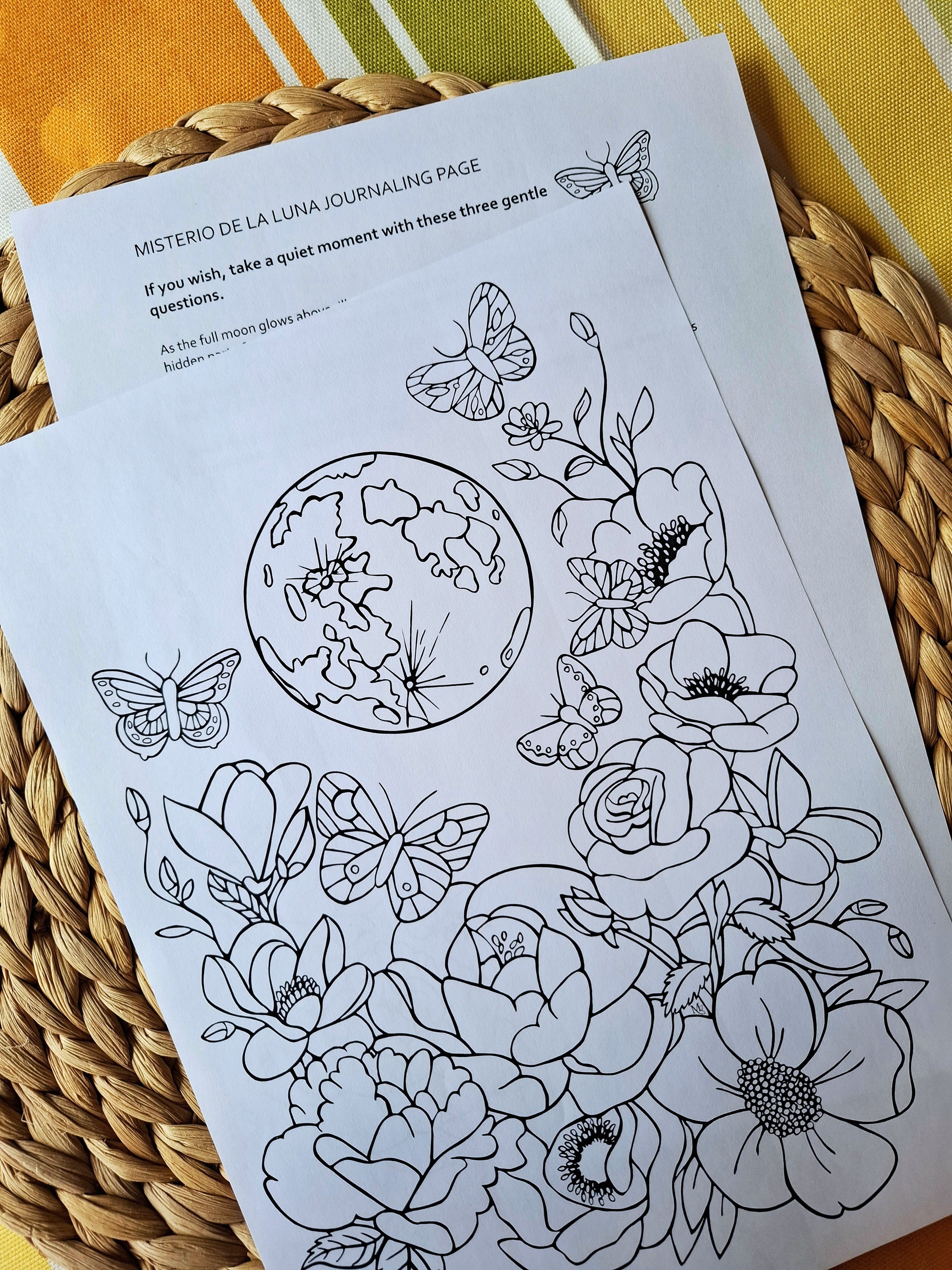 Misterio de la Luna – Inner Cycles Coloring Ritual | Digital Download