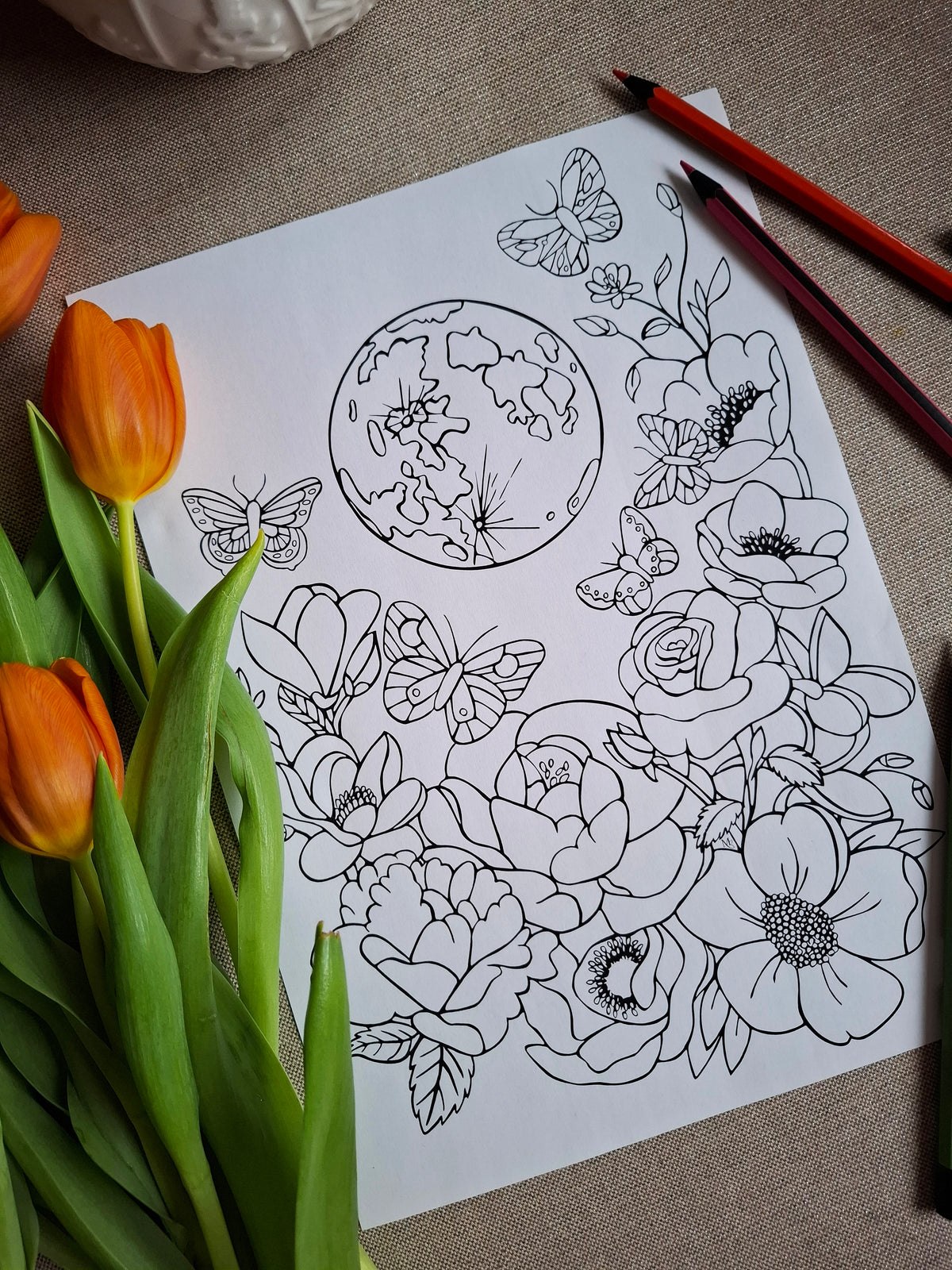 Misterio de la Luna – Inner Cycles Coloring Ritual | Digital Download