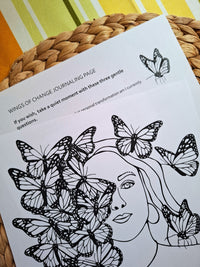 Wings of Change - Transformation Coloring Ritual | Digital Download
