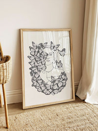 Wings of Change – Printable Line Art | Digital Download